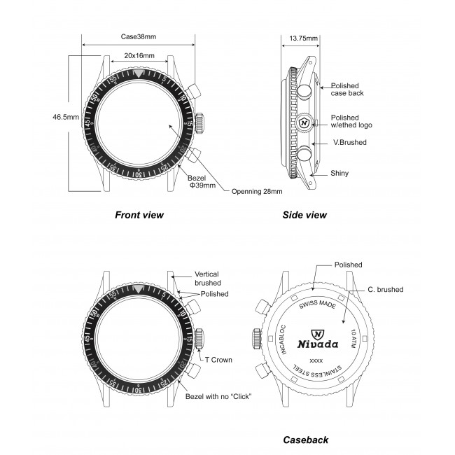 NIVADA CHRONOMASTER BROAD ARROW N - MANUAL