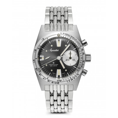AQUASTAR DEEPSTAR 39MM CHRONOGRAPH GREY