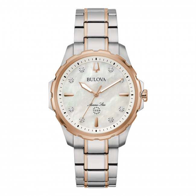 BULOVA MARINE STAR LADY DIAMOND 98P228