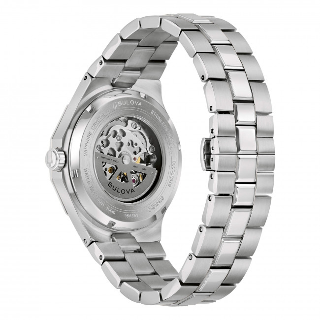 Bulova Octagon Skeleton 96A351