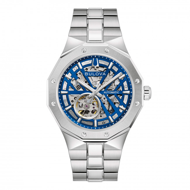Bulova Octagon Skeleton 96A352