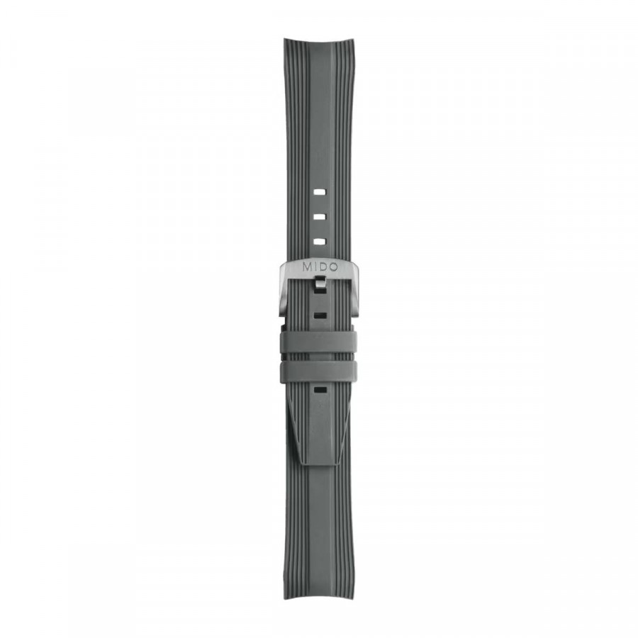 CINTURINO IN GOMMA MIDO OCEAN STAR 39MM GRIGIO