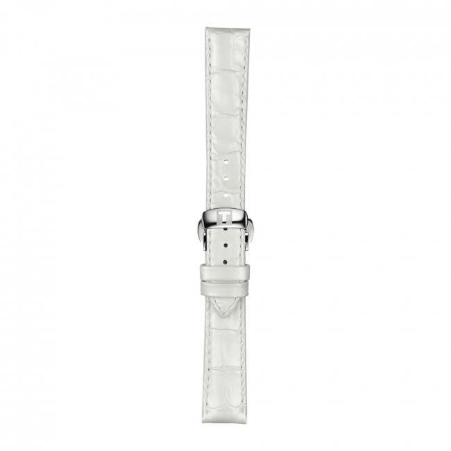 CINTURINO TISSOT BIANCO IN PELLE T852.036.795