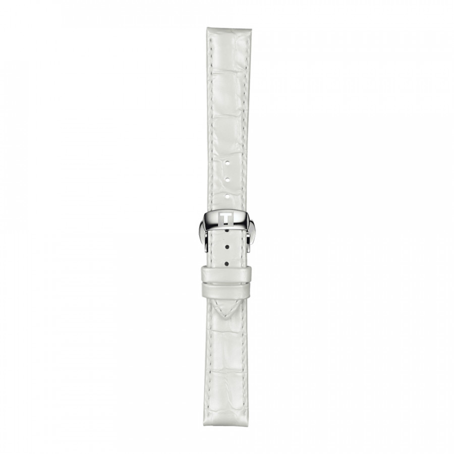 CINTURINO TISSOT BIANCO IN PELLE