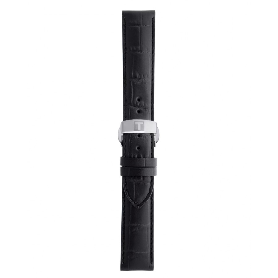 CINTURINO TISSOT NERO IN PELLE 19 MM