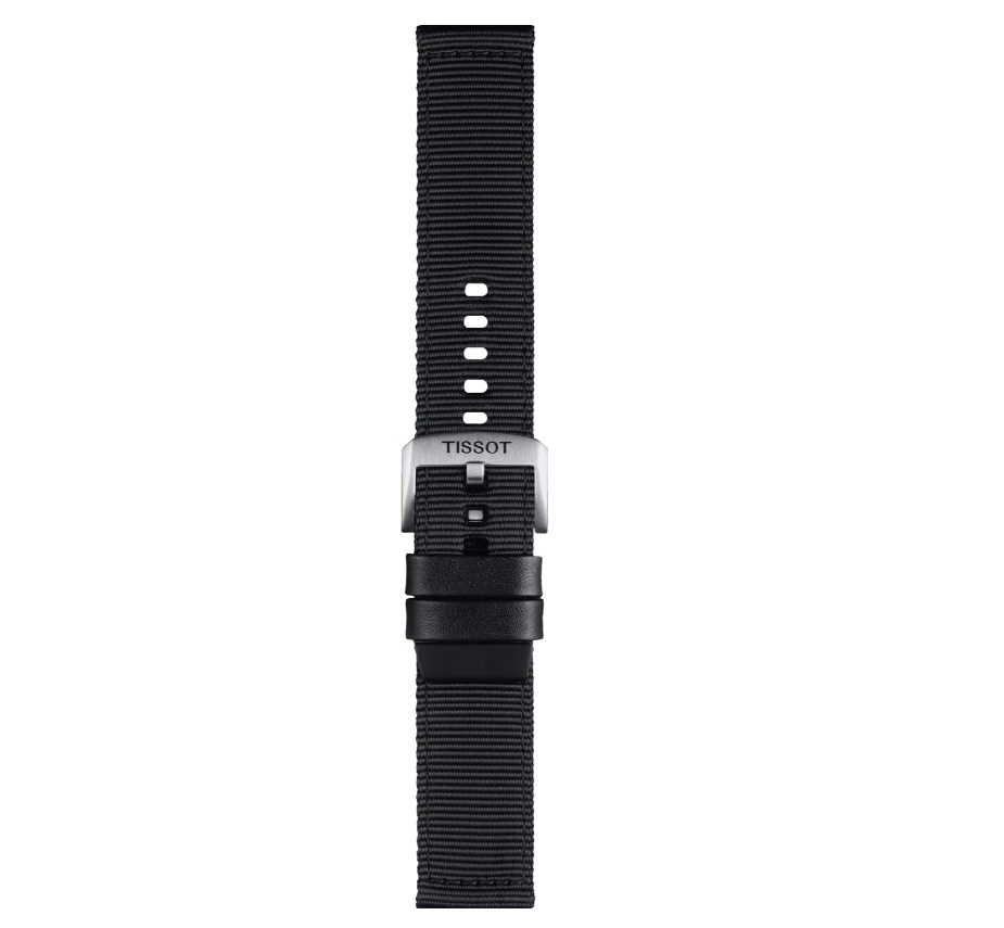 CINTURINO TISSOT NERO IN STOFFA