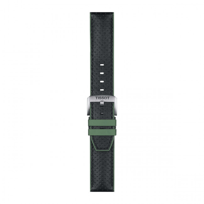 CINTURINO TISSOT VERDE IN PELLE E GOMMA