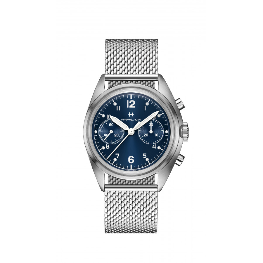 HAMILTON KHAKI AVIATION PILOT PIONEER MECHANICAL CHRONO