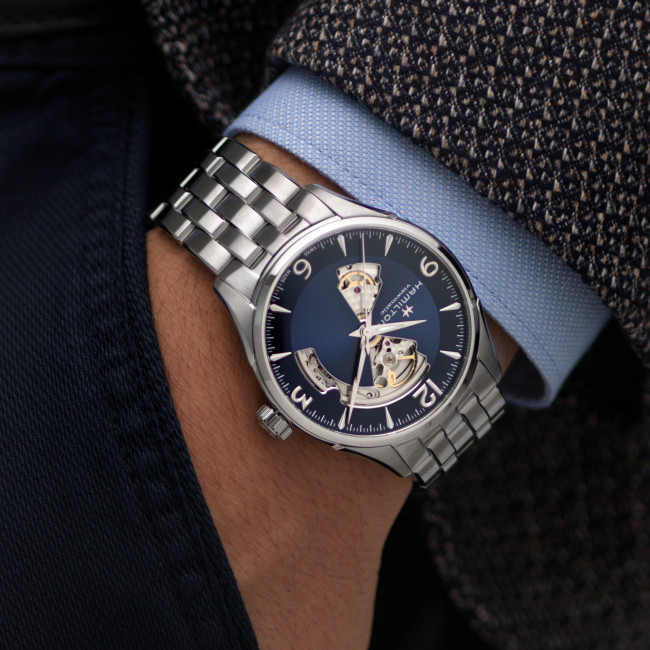 HAMILTON JAZZMASTER OPEN HEART GENT H32705141