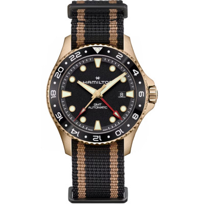 HAMILTON KHAKI SCUBA GMT BRONZO