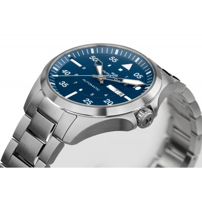 HAMILTON KHAKI AVIATION PILOT DAY DATE AUTO