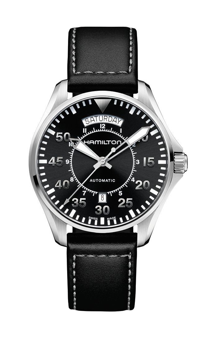 HAMILTON KHAKI AVIATION PILOT DAY DATE