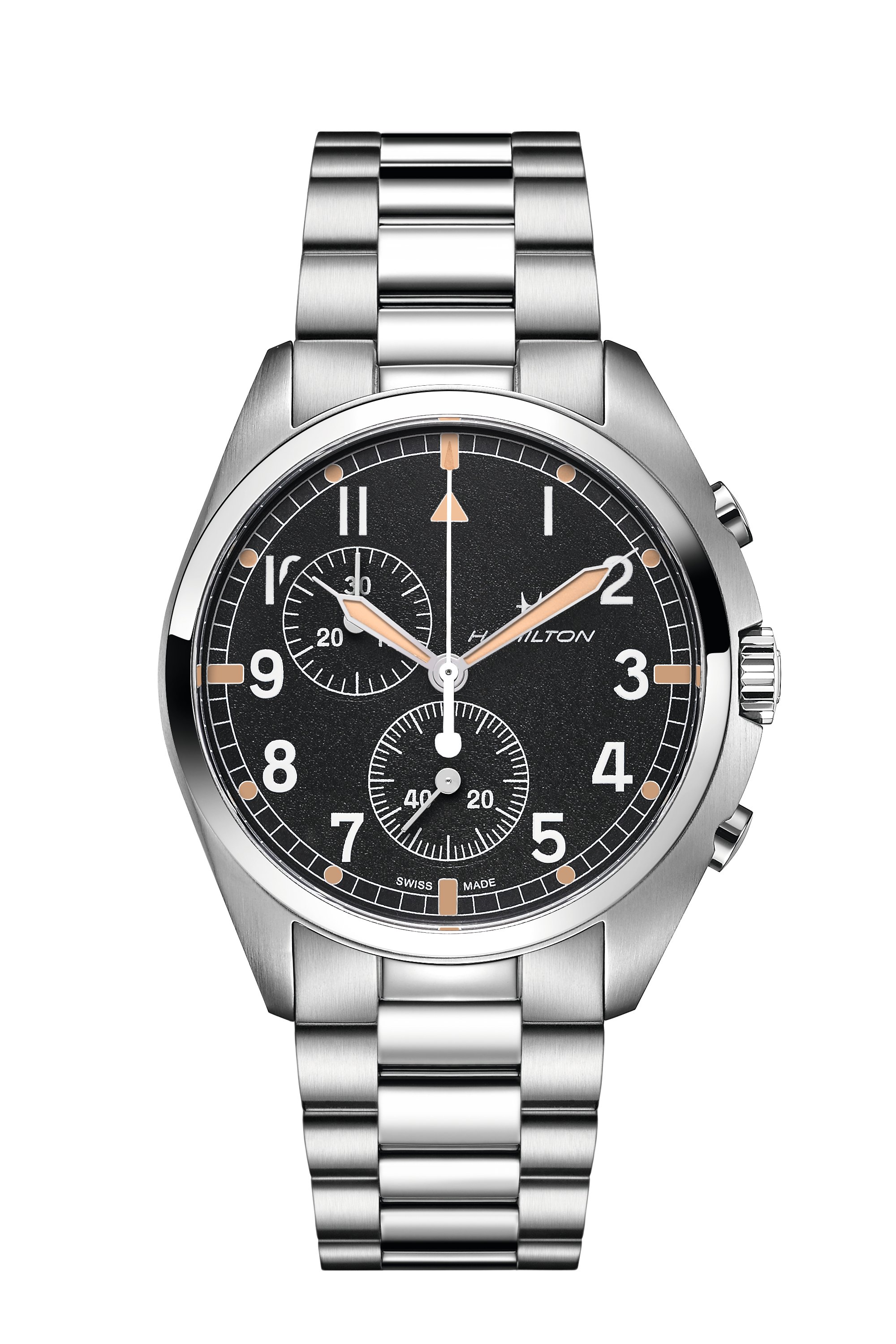 HAMILTON KHAKI AVIATION PILOT PIONEER CHRONO QUARTZ