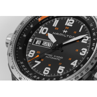 HAMILTON KHAKI X-WIND DAY/DATE