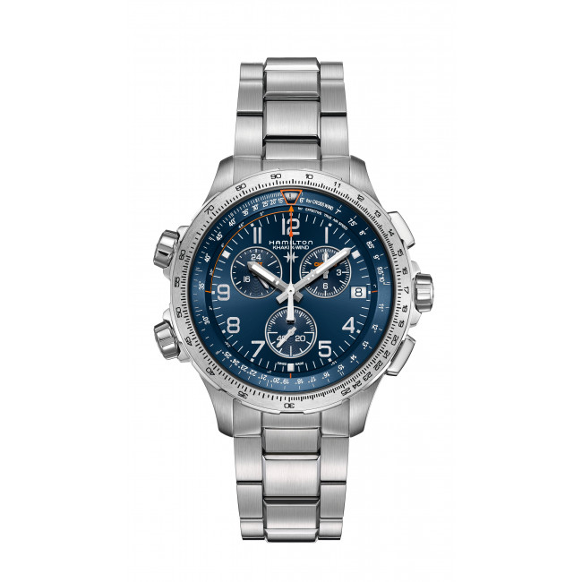 HAMILTON KHAKI X-WIND GMT CHRONO QUARTZ H77922141