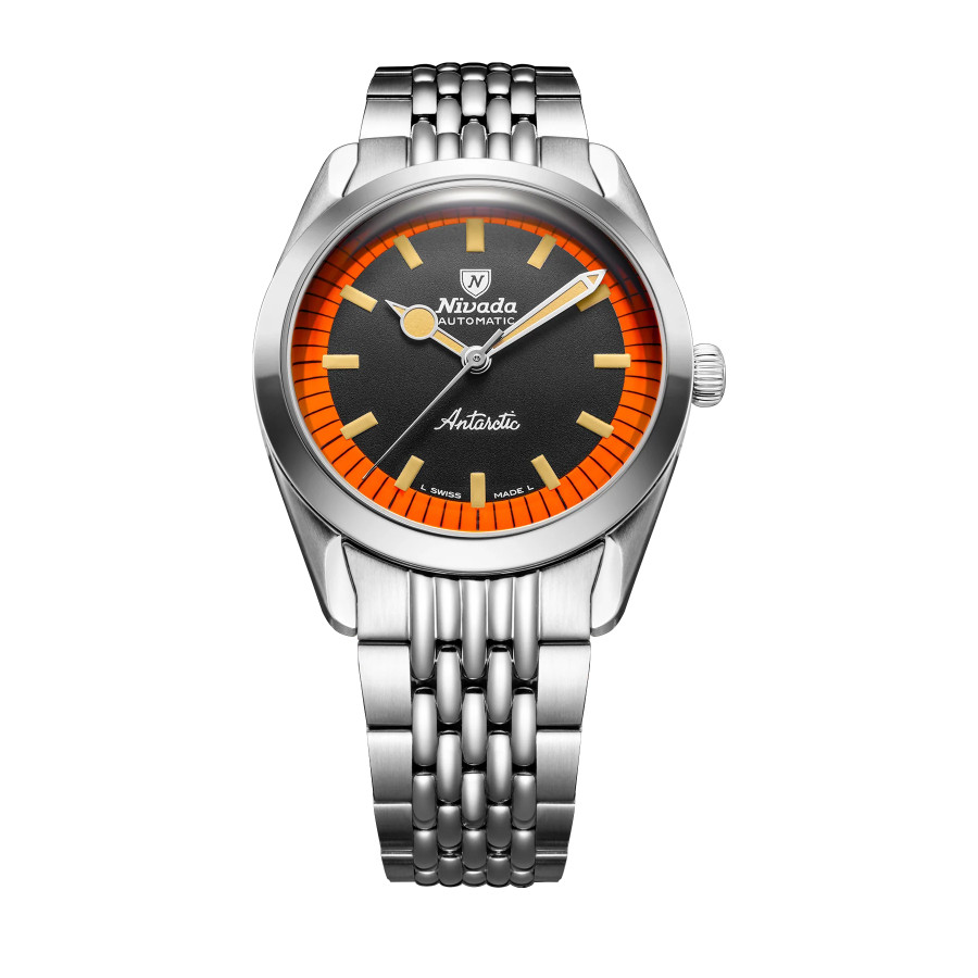 NIVADA GRENCHEN ANTARCTIC BLACK & ORANGE 38 mm