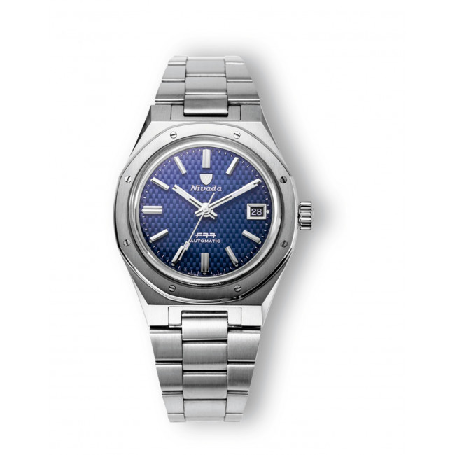 NIVADA GRENCHEN F77 BLUE WITH DATE 69001A77