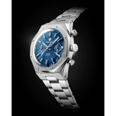 NIVADA GRENCHEN F77 SST CHRONO MECAQUARTZ BLUE MK2 38 mm