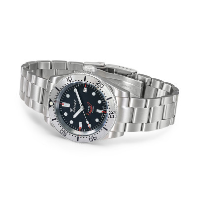 SQUALE 1545 STEEL BLACK BRACELET