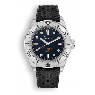 SQUALE 1545 STEEL BLACK RUBBER