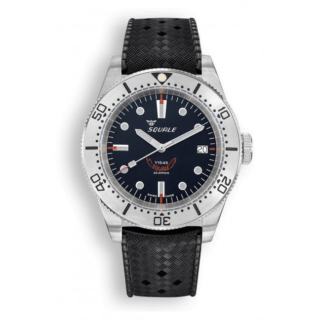 SQUALE 1545 STEEL BLACK RUBBER 1545SSBKHT