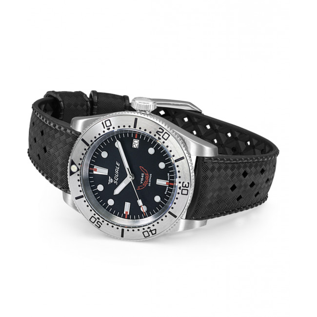SQUALE 1545 STEEL BLACK RUBBER 1545SSBKHT