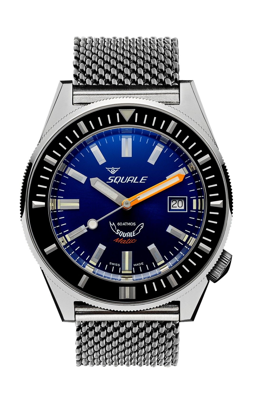 SQUALE MATIC DARK BLUE MESH