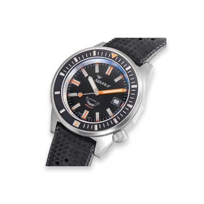 SQUALE MATIC SATIN BLACK RUBBER