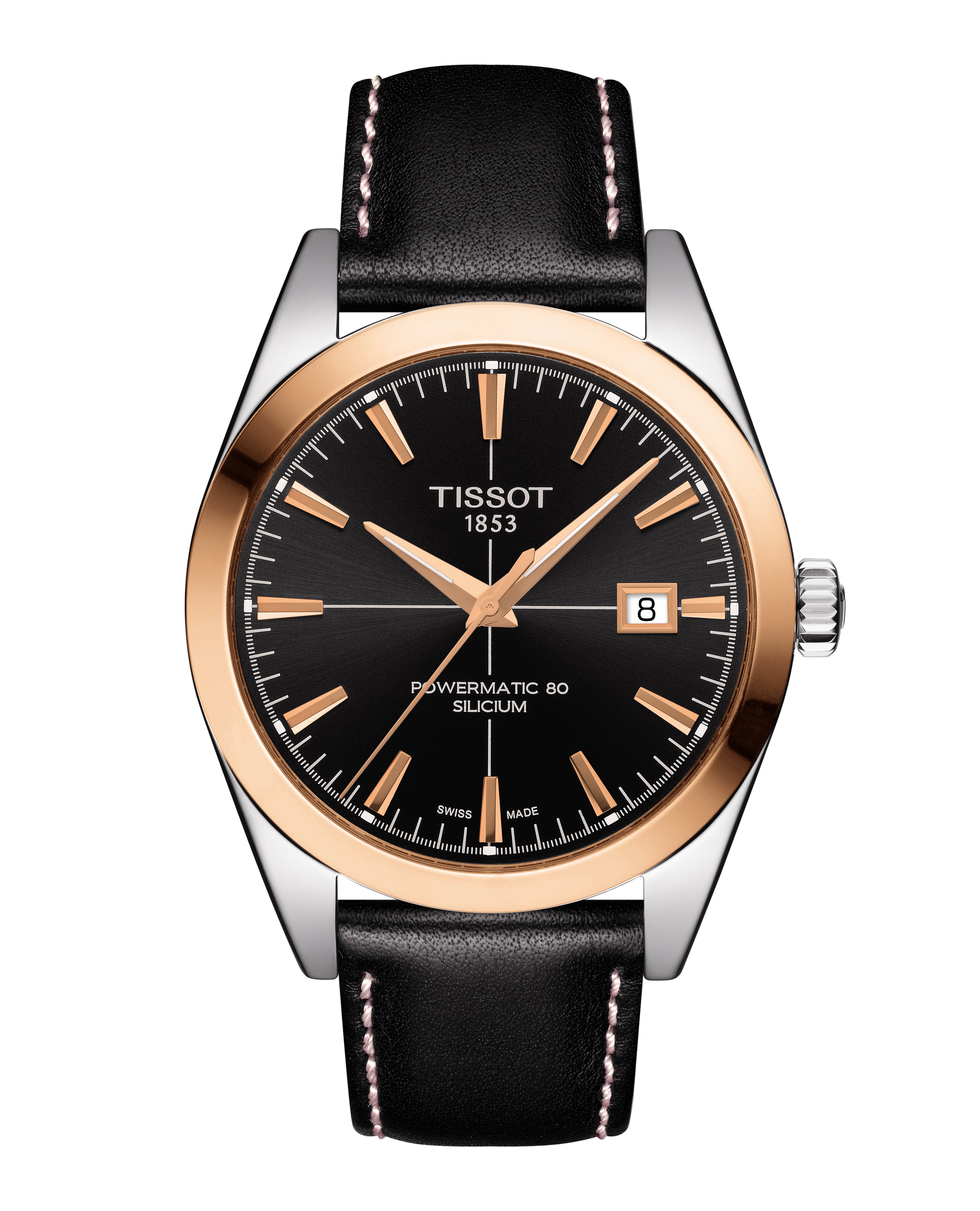 TISSOT GENTLEMAN POWERMATIC 80 SILICIUM SOLID 18K GOLD BEZEL