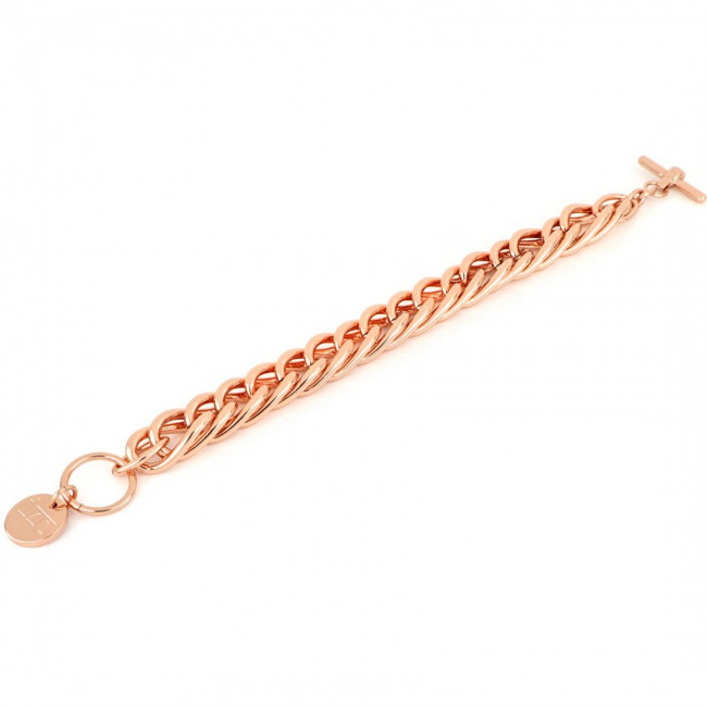 UNOAERRE Bracciale in bronzo dorato rosa