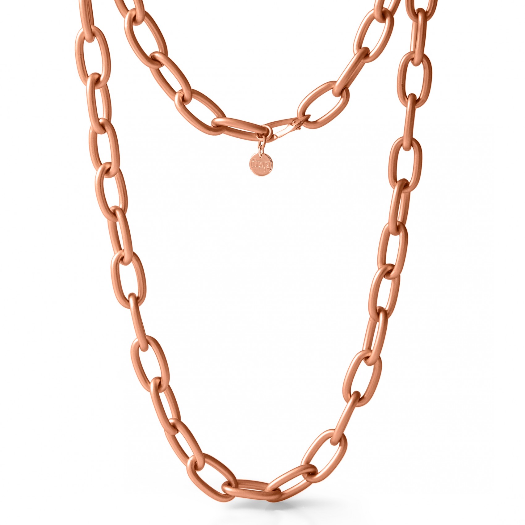 UNOAERRE Collana in bronzo rosa satinato