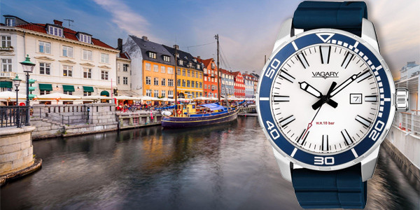 Vagary By Citizen Orologio Uomo Explore IB7-708-50 - Quarzo, Cassa 42,5 Mm, Pelle, Datario, 5 ATM
