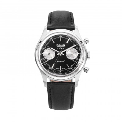 VULCAIN CHRONOGRAPH NERO E ARGENTO